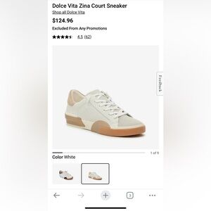 Dolce Vita Zina Sneakers sz9 like new pretty much